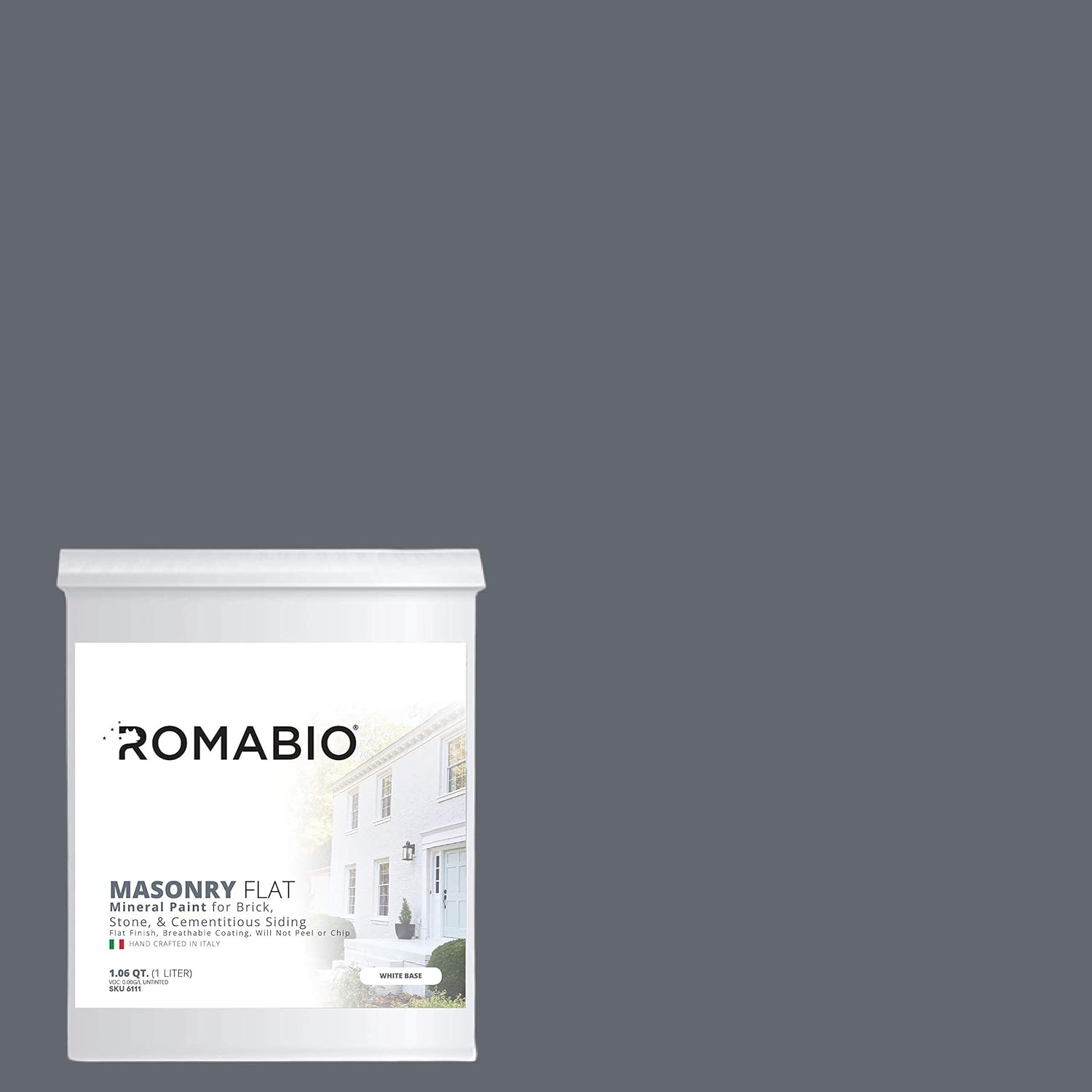 Romabio Masonry Flat, Italian Mineral Paint, Brick, Stone