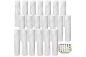 QOOWFEANIG 20 Pcs Sidewalk Chalk Jumbo Black or White Washable Non Toxic Chalk for Classroom Outdoor Fun Creativity Art Play 