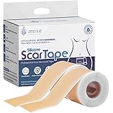 Silicone Scar Tape - Medical Grade Silicone Scar Sheets, 1” X 120”, 2-Pack - Professional Scar Removal Treatment for Keloid, C-Section, Surgery, Wrinkles - Reusable Scar Tape Strip