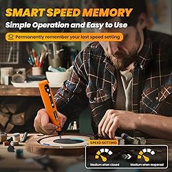 HARDELL Mini Cordless Rotary Tool, 5-Speed and USB