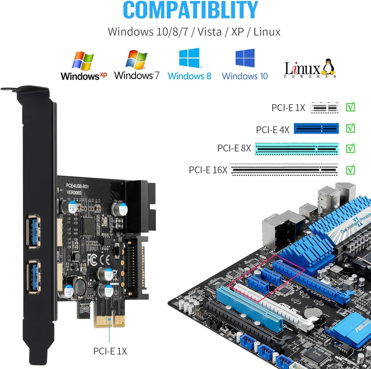 Yaboang Pci-E Usb Card Packaging And Included Components