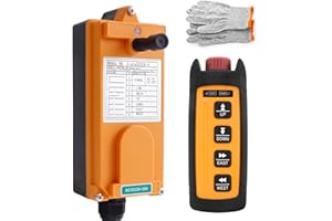 4 Buttons Industrial Wireless Lift Winch Truck Gate Trailer Crane Radio Remote Control Transmitter and AC DC 12 24V 36V Recei