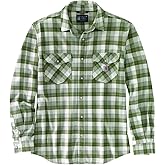 Carhartt Mens Rugged Flex Relaxed Fit Midweight Long-Sleeve Snap-Front Plaid Shirt