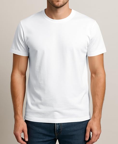 CLASSIC MEN’S SHORT SLEEVE COTTON UNDERSHIRTS | CREW NECK T SHIRT – MULTI & BULK WHOLESALE PACKS