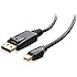 Cable Matters Mini DisplayPort (Thunderbolt&trade; 2 Port Compatible) to DisplayPort Cable in Black 3 Feet - 4K Resolution Ready