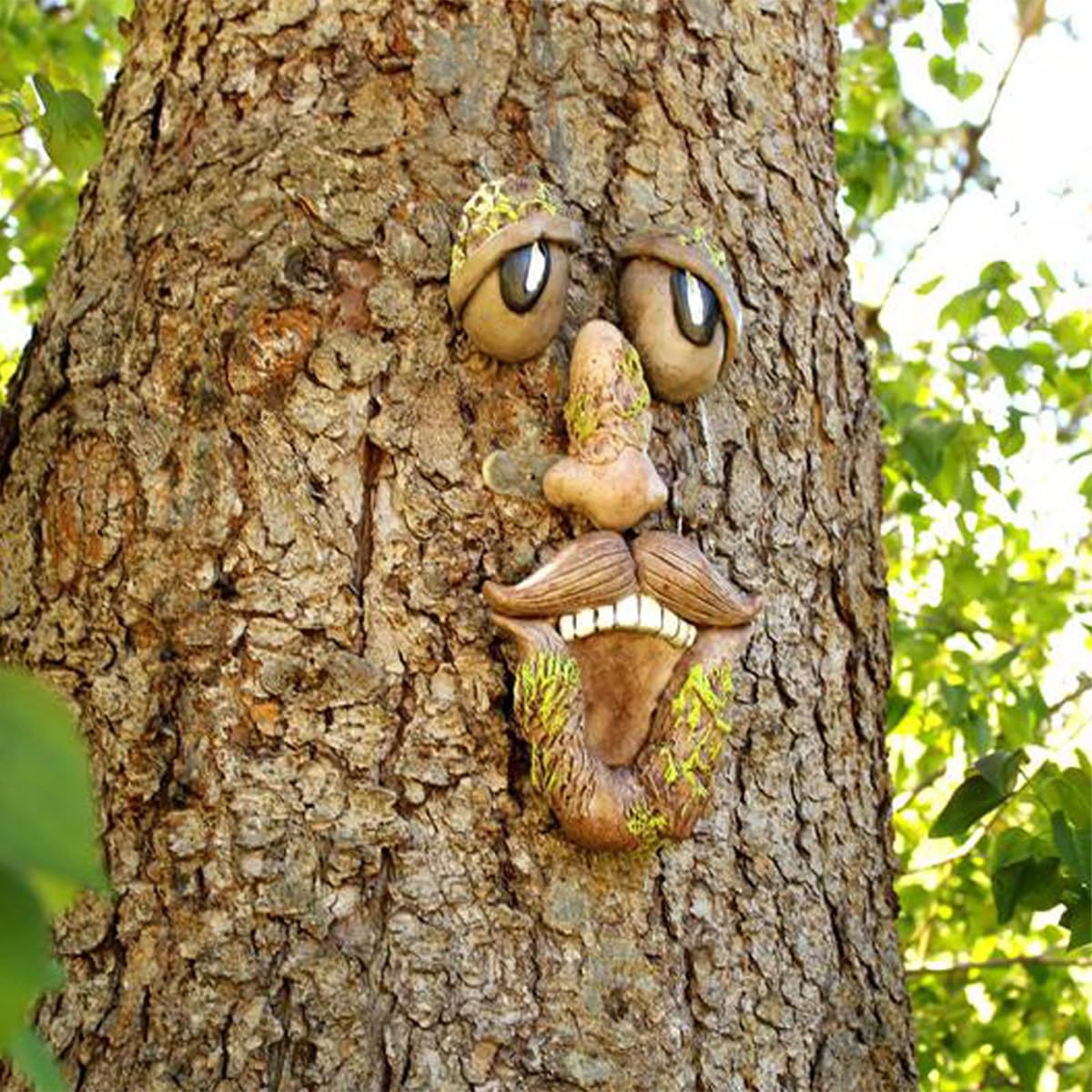 Tiardey Tree Trunk Decoration Outdoor Trunk Hanging Decoration Easter Garden Decoration for Garden Decor Yard Art