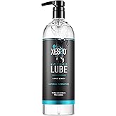 XESSO Water-Based Lube 32 fl oz, All Natural & Hypoallergenic Without Glycerin & Parabens, Slippery Massage Gel for Women, Me
