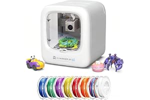 AOSEED AI 3D Printer for Kids, Fast 400mm/s, 8000+ Models, Enclosed Safe | One-C