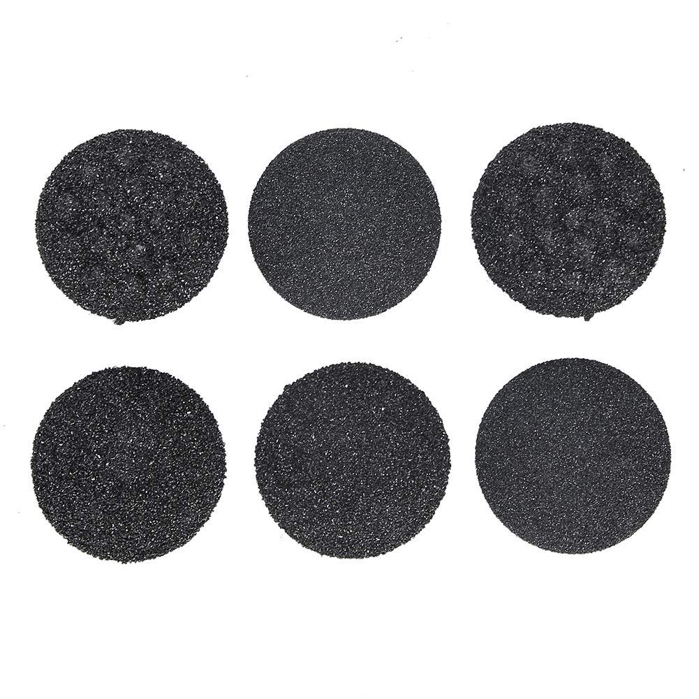 Foot File Replacement Sandpaper Discs, 6pcs Electric Foot File Grinder Head Sanding Pads for Dead Skin Remover Pedicure Heel Grinder Head Pedicure Callus Remover Machine