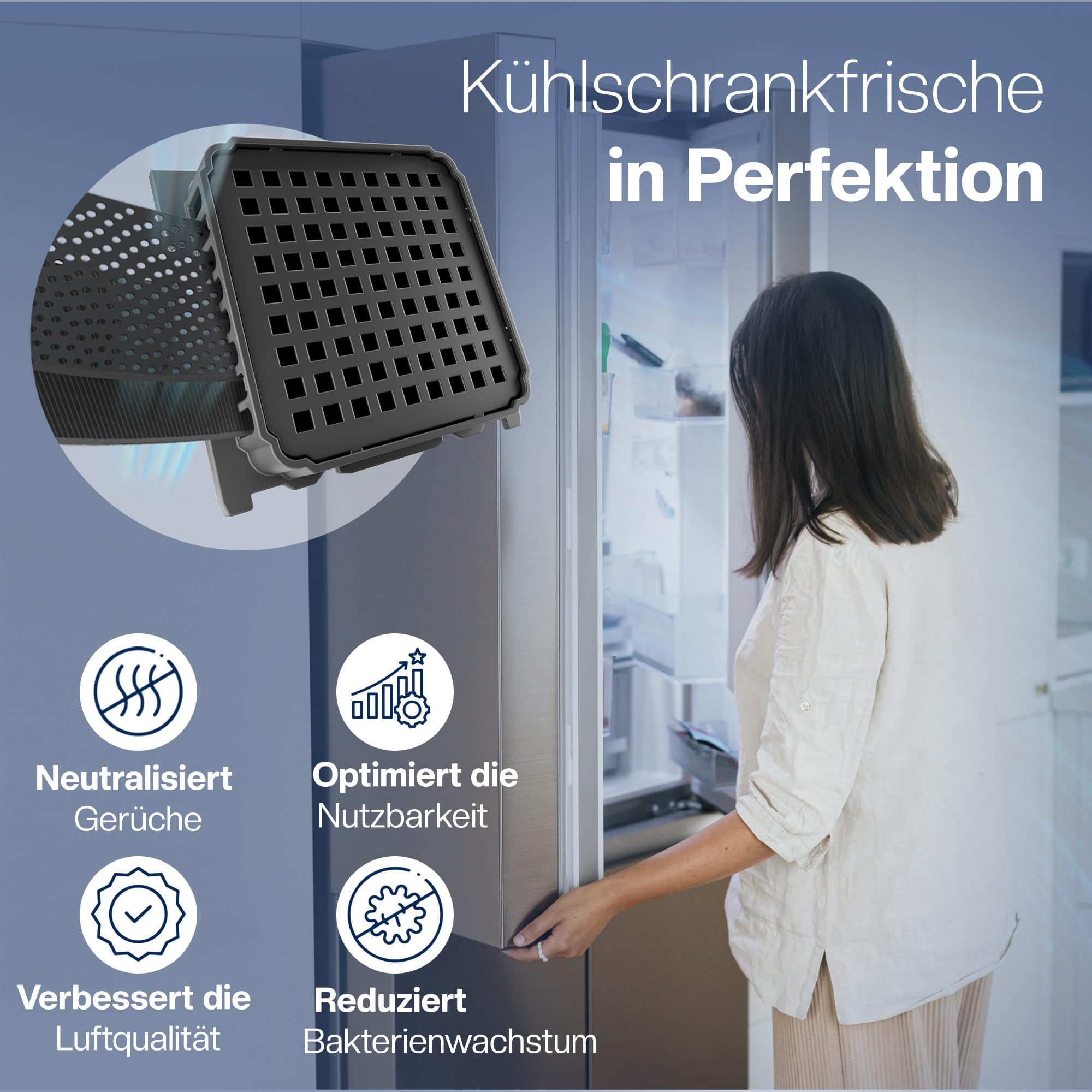 2 Aktivkohlefilter für Liebherr Fresh Air Kühlschrank 3