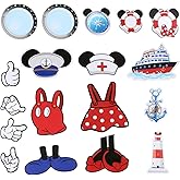 18 Piece Set of Large Cruise Door Magnet Adorable Captain Sea Navigation Theme Car Door Decor Anchors Ideal for Carnival Cruise Holiday Decorations and Refrigerator Doors (Classic)