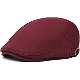 VOBOOM Men Newsboy Cap Cotton Flat Ivy Gatsby Driving Hat