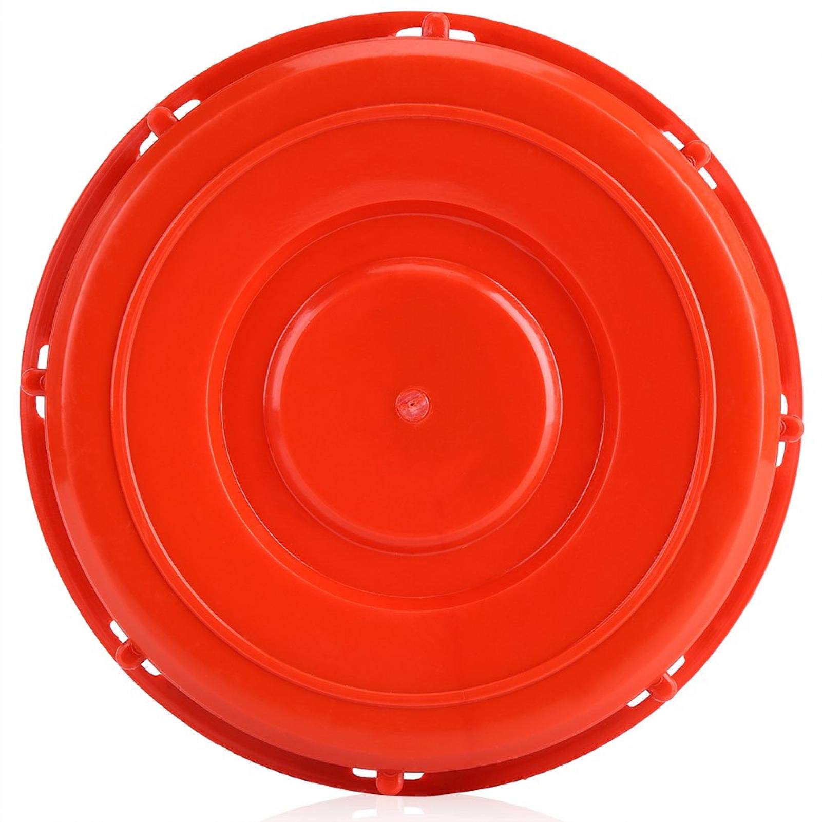 Kadimendium IBC Tank Lid 163mm (Blind Cover) - Red Plastic Round Lid for IBC Tank - Leak-Proof and
