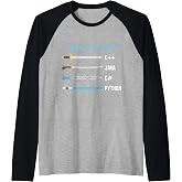 Python Choose Your Weapon Funny Computer Science Raglan Baseball Tee