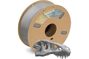 DURAMIC 3D PLA+ Filament 1.75mm 1Kg Gray, PLA Plus Filament 1Kg Spool(2.2lbs) Tougher and Stronger, Dimensional Accuracy Probability +/- 0.02mm