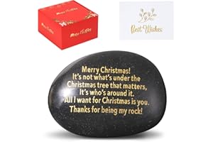 SUNDRENCE Stocking Stuffers for Men & Women - Stocking Stuffers in Your Sock, Ideas, Engraved Rock with Christmas Blessing