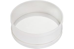 uxcell Stainless Steel Flour Sifter, 5Inch 50 Mesh Round Sifter Flour Sieve Mini Fine Mesh for Baking Cake Bread, White