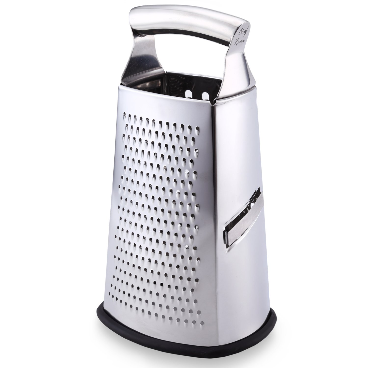 Latest Box Grater - Lifetime Replacement Warranty – Rated No.1 Stainless Steel Food Grater for Hard & Soft Cheese, Vegetables, Ginger, Zesting Lemon, Orange, Nuts – Time Saving Tool For Everyday Cooks