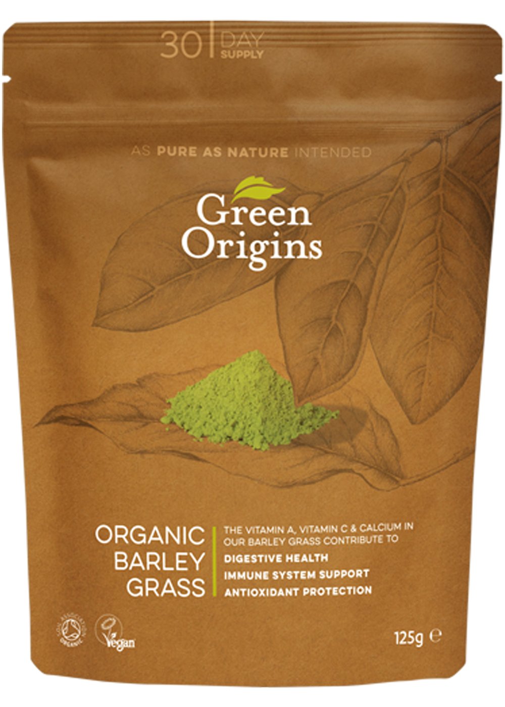 Green Origins Organic Barley Grass Powder 125g Health
