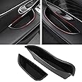 TTCR-II Compatible with Mercedes C Class Door Handle Organizer 2015-2021 (for Sedan Only), GLC Class Door Handle Storage Box 2016-2022, 2 Pcs for Mercedes W205 W253 (LHD Only)