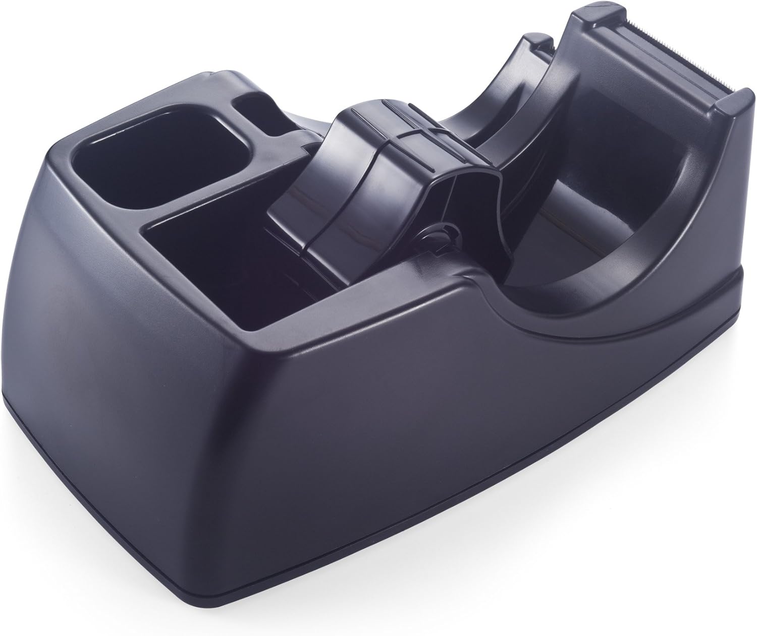 Officemate Recycled 2-in-1 Heavy Duty Tape Dispenser, 1" and 3" Cores, Black (96690) : Packing Tape Dispensers : Office Products