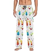 vvfelixl Mens Pajama Pants Alcoholic Cocktail Fruit Men's Pajama Bottoms Sleep Lounge Pj Pants for Men S-XXL