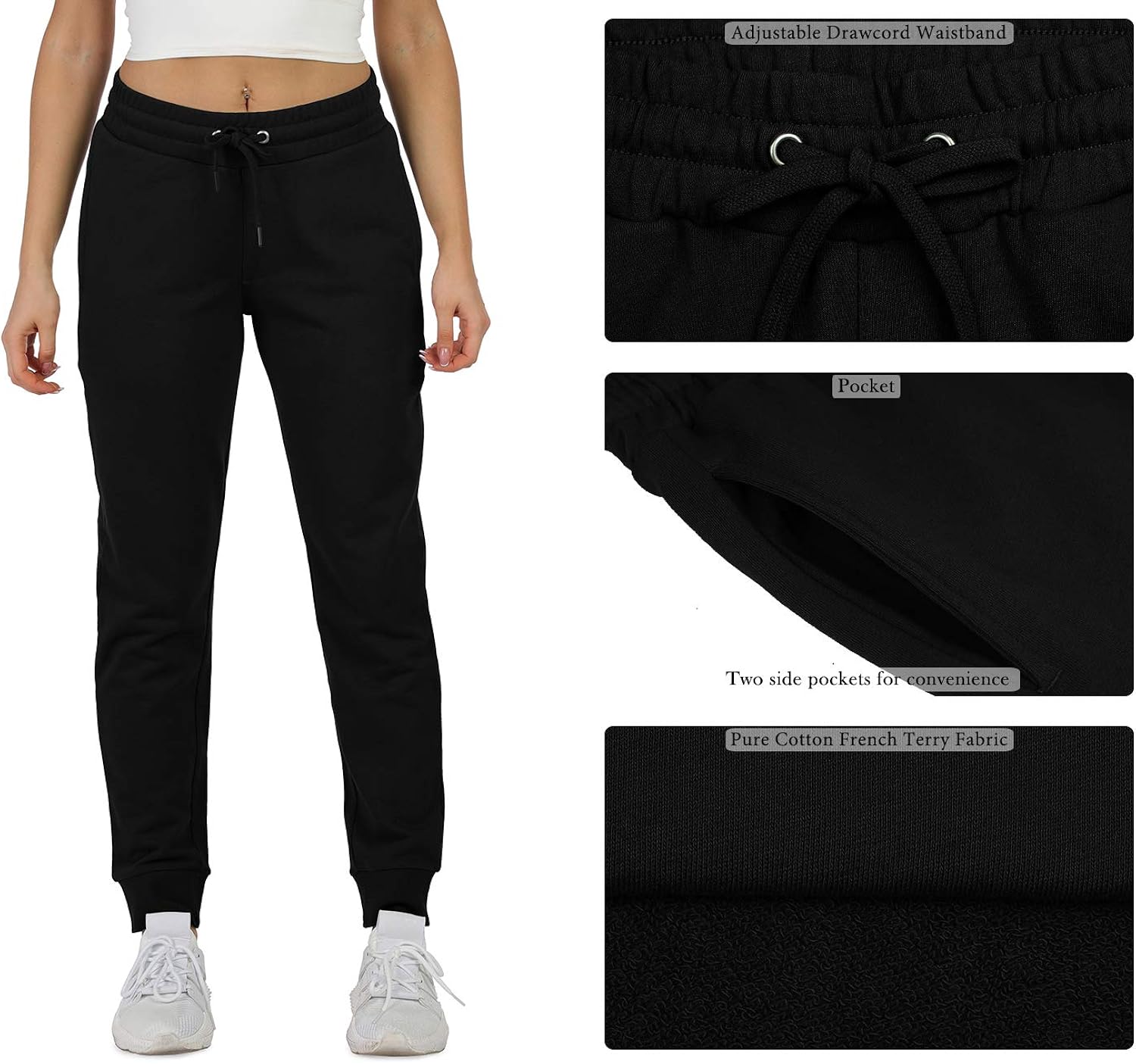 icyzone Women's Athletic Sweatpants Joggers with Pockets: Clothing