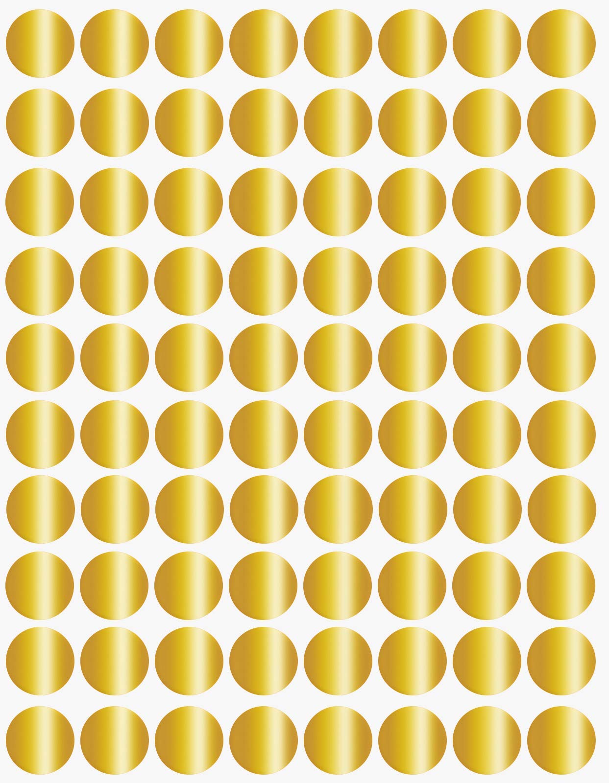 Royal Green (13MM) Gold Color Coding Labels for Inventory and Labeling 1.3CM Circle Dot Stickers 1200 Pack