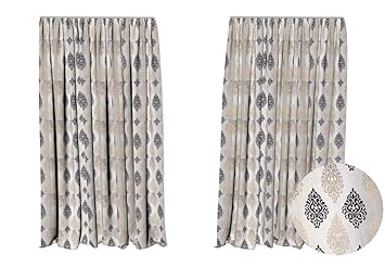 Buy Cotton And Polyester Cloth For Curtain By Meter Multicolour