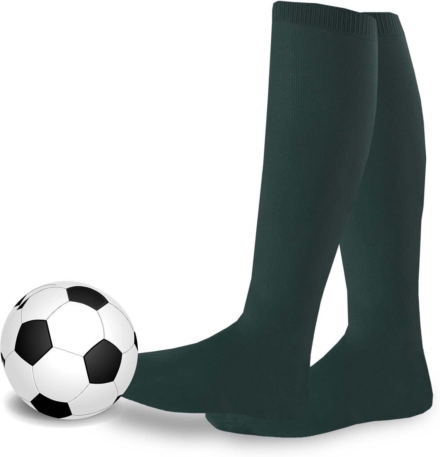 Athletic Sports Socks for Unisex - Soccer Socks, Team Sports Socks with Cushion Socks Multi-Pack: Clothing