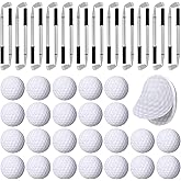 Jspupifip 48 Pcs Golf Party Favors Set 24 Golf Ballpoint Pen and 24 Pads Golf Sticky Notes Golf Clubs Pens Golf Party Favors Funny Pen Golfing Club Props Black Gel Ink for Golf Birthday Party Supplies