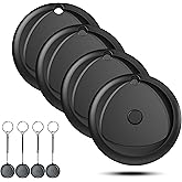 Tracker Tags-4 Pack Work with Apple Find My (iOS Only), [Apple MFi Certified] Key Finder and Item Locator, New Bluetooth 5.3 Tracker, Replaceable Battery Smart Tag for Keys, Wallet, Luggage etc