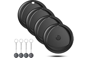 RAYKIT Tracker Tags-4 Pack Work with Apple Find My (iOS Only), [Apple MFi Certified] Key Finder and Item Locator, New Bluetooth 5.3 Tracker, Replaceable Battery Smart Tag for Keys, Wallet, Luggage, Pet etc