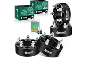 YHTAUTO 5x114.3 Wheel Spacers 2 Inch Fits Explorer, Mustang, Ranger, Grand Cherokee, Wrangler, Liberty, TJ YJ XJ MJ KJ KK ZJ, 5x4.5 5 Lug Wheel Spacers for Truck w/ 1/2"-20 Studs, 82.5 mm Center Bore