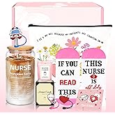 MYKILOS Nurse Gifts for Women, Nurse Valentines Gifts, Nurses Appreciation Gift, Nurses Graduation Gift, Thank You for You Nursing Basket With 16Oz Glass Cup, Socks (Pink)