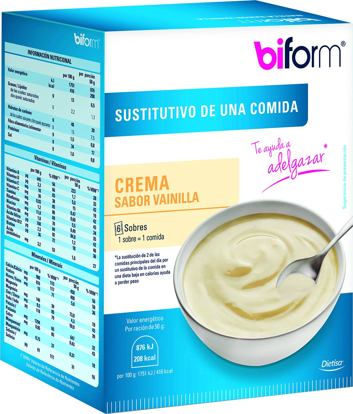 Dietisa Vanilla Custard Biform 6Sbrs