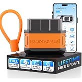 KONNWEI KW906 Bluetooth OBD2 Scanner Car Diagnostic Tool Engine Code Reader | Wireless OBD2 Scanner, Check Engine Fault Code Reader, Live Data, Battery Test, Universal Diagnostic Tool For iOS &amp; Android