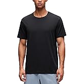 CRZ YOGA Cotton-Blend Athletic Shirts for Men - Short Sleeve Moisture Wicking Soft Workout Casual Tee Tops Basic T-Shirt