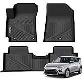 Wailtnb-Floor Mats Custom for Kia Soul 2020-2026 (Not EV) All Weather Waterproof Non-Slip Durable Floor Liners Fits Front& 2nd Row Full Set Accessories