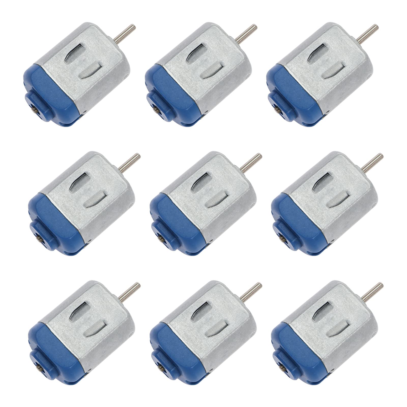 eMagTech 10PCS DC 3V 16500 RPM Mini Electric Motor High Speed DC Motor for DIY Fan Toys Robot Scientific Electric Car Ships Science Experiments