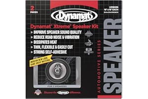 Dynamat Xtreme Sound Deadening Car Insulation Speaker Pack – Pre Cut Noise Dampening Kit for Audio Speakers – Easy Self Adhesive Install – 2 Sheets 10”x10” Each, 1.4 sq ft Total