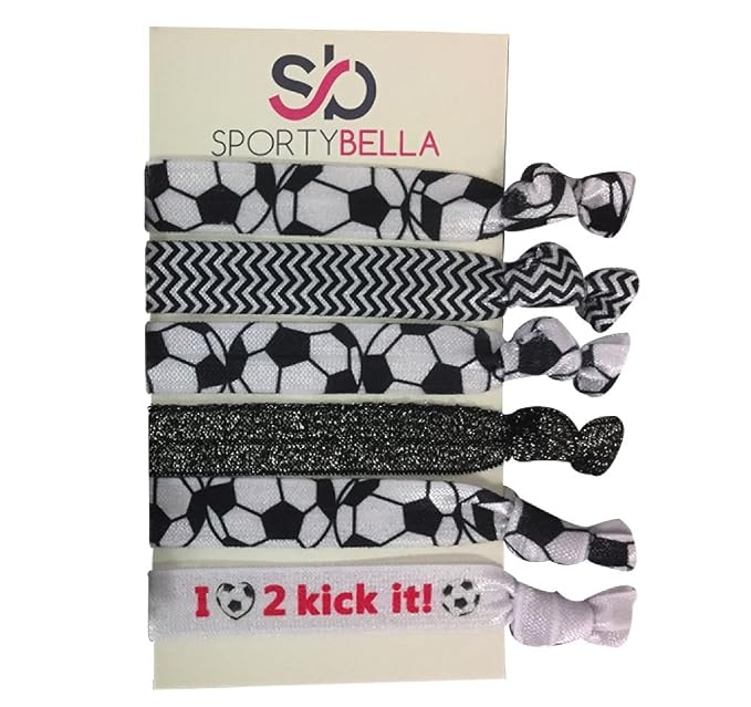 Sportybella Fußball-Haargummi Aus Samt – Perfektes Geschenk Für Fußballbegeisterte Mädchen