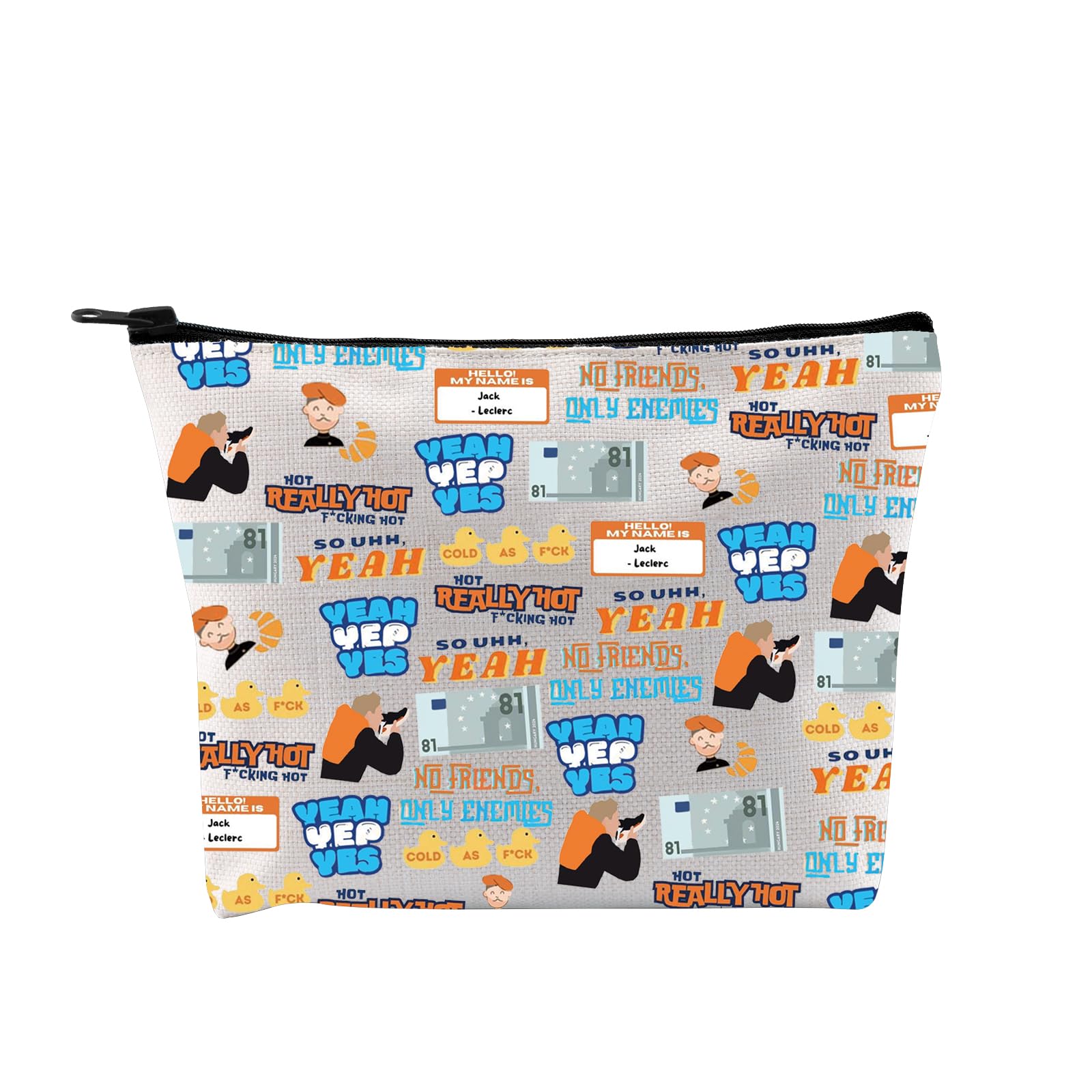 PYOUL Oscar P Inspired Gift O Piastri 81 Makeup Bag Oscar P Cosmetic Bag Oscar P Fan Gift Car Racing Lover Gift (O Piastri 81 Bag)