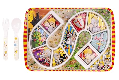 Amazon.com: Platos de melamina para niños, bandejas para ...