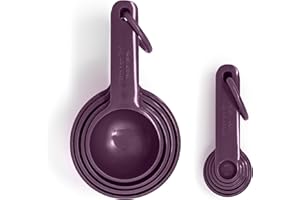 KitchenAid - Measuring Cups & Spoon Set, Universal Easy to Read with Soft Grip Handle for Maximum Control, Hang Hole and Nest