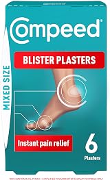 Compeed 6 Mixed Size Blister Plasters For Feet Hydrocolloid Waterproof