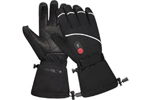 DINSVTA Heated Fishing Gloves for Men Rechargeable Waterproof,Machine Washable Heated Ski Glove for Cold Weather,Electric Heating Gloves Winter Hand Warmers Glove for Hiking Motorcycling Camping