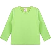 Lilax Baby Girls' Basic Long Sleeve Round Neck T-Shirt