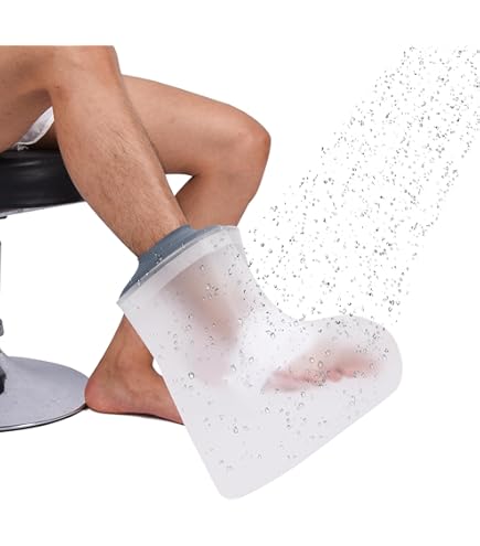SUPERNIGHT Child Waterproof Half Leg Cast Cover - Reusable Watertight Protector For Teenager's Dressings, Injuries, Wound Burns - Anti-Slip Design - Kids Cast Bag | Buy Now With Express International Delivery - View #5