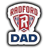 Radford University Highlanders 4-Inch Proud Dad Die Cut Decal Officially Licensed Collegiate Product